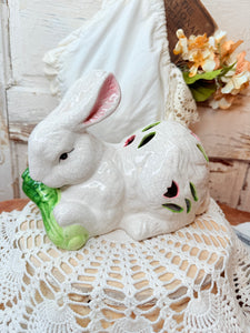 VINTAGE CRAZED BUNNY STATUETTE