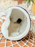 VINTAGE BELL - BLUE DETAILED VICTORIAN LADY