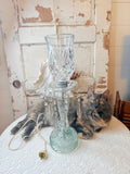 VINTAGE CRYSTAL BOUDOIR LAMP - 2 AVAILABLE