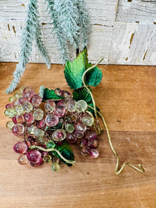 SET OF 5 VINTAGE LUCITE GRAPES