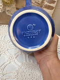 VINTAGE PFALTZGRAFT COBALT BLUE LEAF TEAPOT SHAPED PITCHER