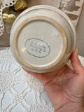 VINTAGE ROSEVILLE USA STRIPED CERAMIC BOWL
