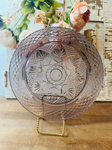 VINTAGE FRANCE AMETHYST DINNER PLATE