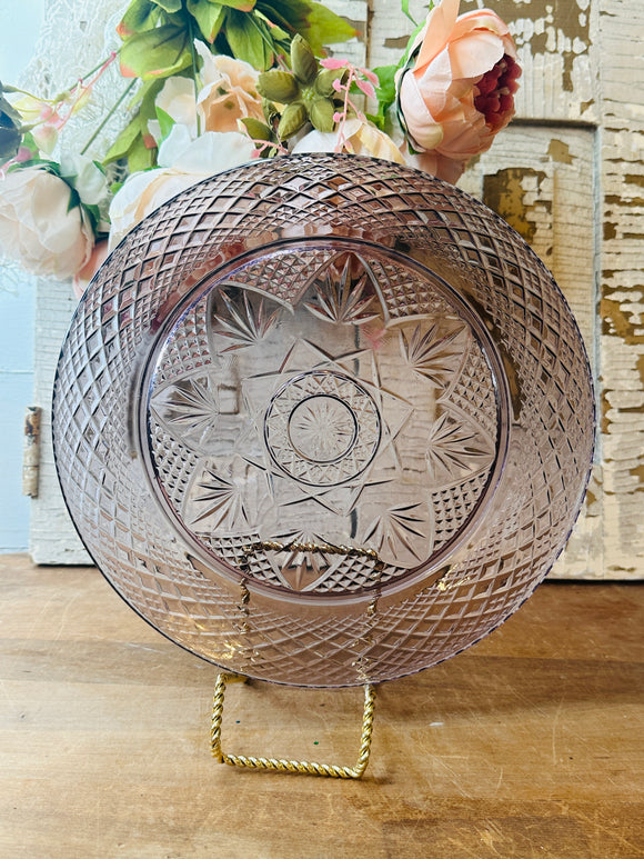 VINTAGE FRANCE AMETHYST DINNER PLATE