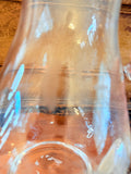 VINTAGE ETCHED GLASS  PITCHER