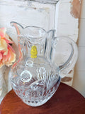VINTAGE POLAND LEAD CRYSTAL PITCHER