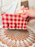 GINGHAM LARGE CERAMIC BERRY BASKET