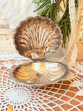 QUEEN ANN SILVER VINTAGE CLAM SHELL CAVIAR DISH