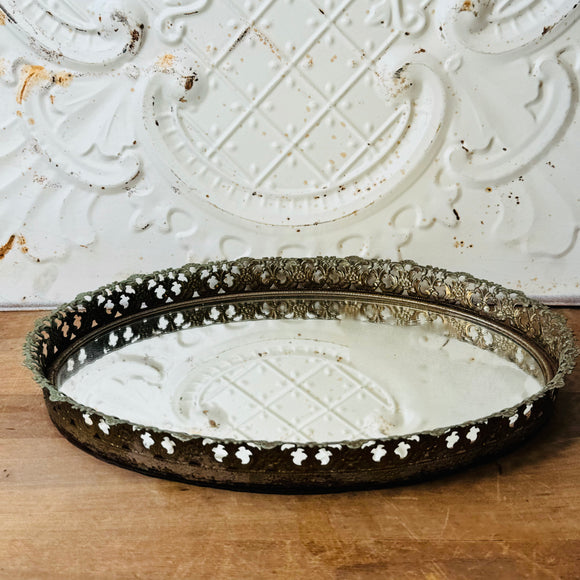 HOLLYWOOD REGENCY VINTAGE VANITY MIRROR TRAY #2
