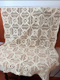 ANTIQUE ORNATE FLORAL TABLECLOTH COUCH COVER