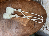 SET OF 2 VINTAGE ROPE TASSELS