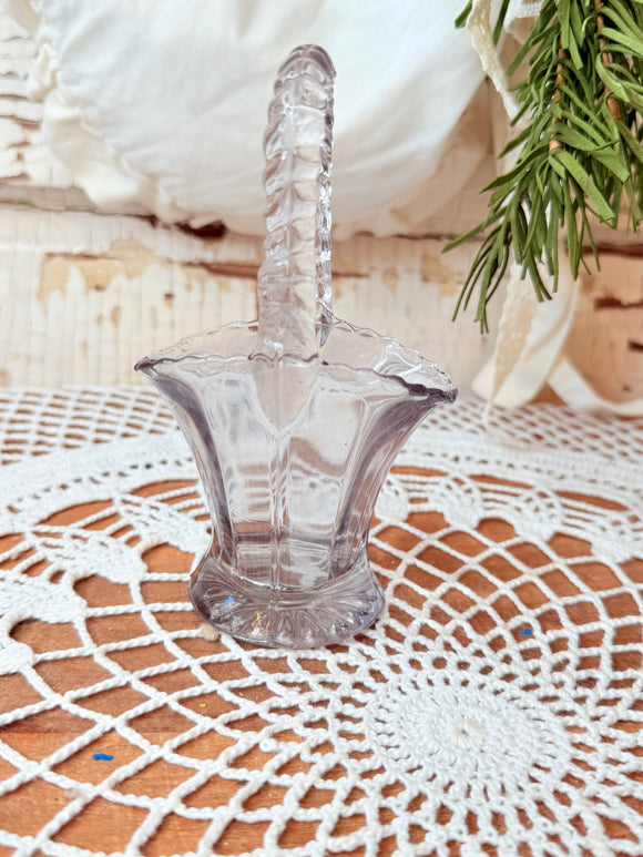 ANTIQUE RARE DUNCAN AND MILLER PURPLE HAZE BASKET