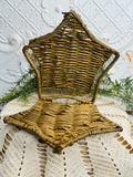 WICKER STAR VINTAGE BASKET