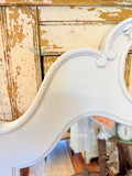 XXL WHITE VINTAGE SHABBY CHIC MIRROR