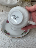 VINTAGE FORMALITIES ROSE TEACUP AND SAUCER SET - 5 SETS AVAILABLE