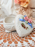 VINTAGE HEART DISH AND LID - GORGEOUS!!