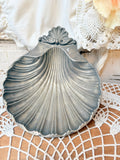 VINTAGE PEWTER OYSTER PLATE