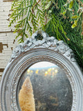 ORNATE VINTAGE SILVER MIRROR - 2 AVAILABLE