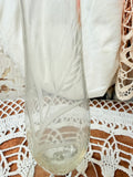 VINTAGE ETCHED FLUTED VASE