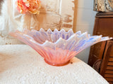 VINTAGE FOSTORIA LARGE PINK OPALESCENT CONSOLE BOWL