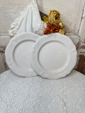 VINTAGE PAIR OF IRONSTONE DINNER PLATES - 4 SETS AVAILABLE