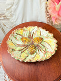VINTAGE HAND PAINTED PINECONE DETAILED PLATE