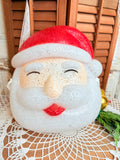 VINTAGE FUSED PLASTIC SANTA LIGHT COVER