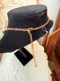 VINTAGE PASTEL FLORAL STONE BIB NECKLACE
