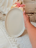 VINTAGE MADE IN USA RARE OVAL PLATE - 5 AVAILABLE