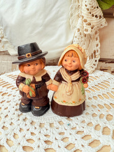 VINTAGE PILGRIMS SALT AND PEPPER