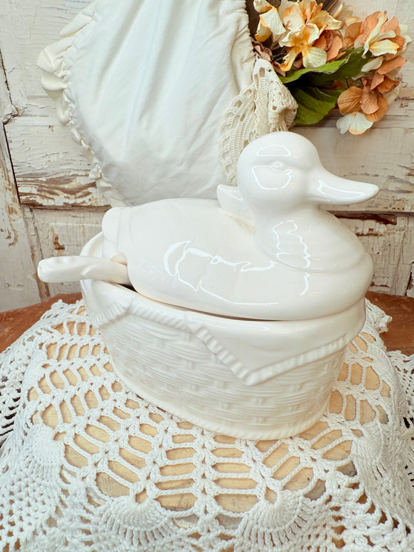 VINTAGE JAPAN DUCK TUREEN