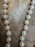 VINTAGE PINK EXTRA LONG PEARLS