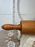 MEDIUM WOOD VINTAGE DETAILED RARE ROLLING PIN