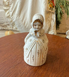 VINTAGE BELL - WHITE AND GOLD GIRL