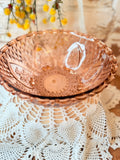 VINTAGE PINK DIAMOND AND FLEUR DE LIS BOWL - 2 AVAILABLE