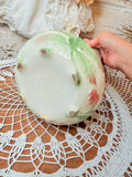 VINTAGE FRENCH FRUIT MOTIF PITCHER MAJOLICA
