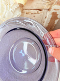 VINTAGE RARE PURPLE GLASS SERVING BOWL