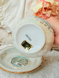 VINTAGE JAPAN WINTER SCENE LUSTER WARE PITCHER AND BOWL