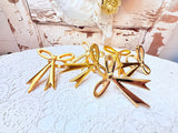 VINTAGE GOLD SET OF BOW NAPKIN HOLDERS