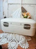VINTAGE XLARGE ENAMEL BREAD BOX