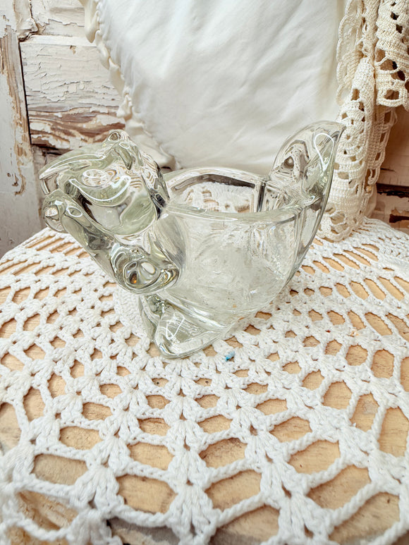 GLASS SQUIRREL TEA LIGHT