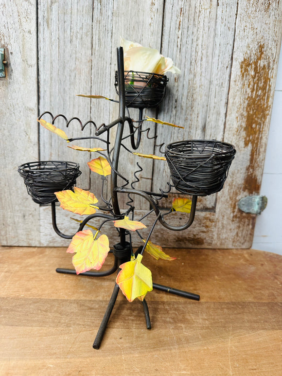 IRON ORNATE VINTAGE CANDLE HOLDER - 2 AVAILABLE