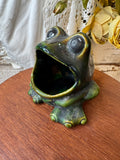 CERAMIC FROG SPONGE SOAP HOLDER