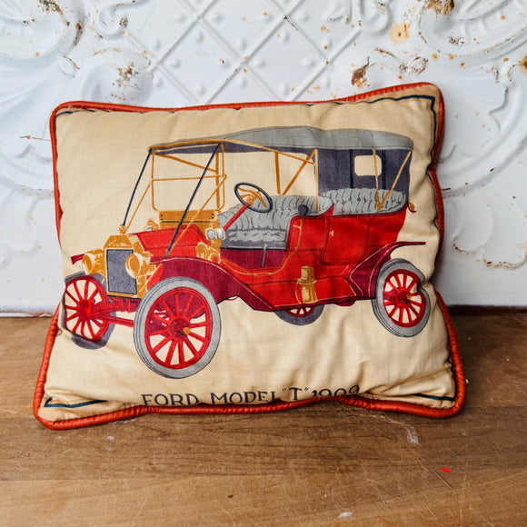 VINTAGE FORD THROW PILLOW