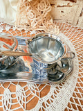 VINTAGE SILVER CONDIMENT SERVING SET - AMAZING!
