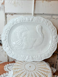 Gorgeous XL Vintage turkey platter, beautiful crazing