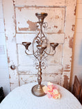 VINTAGE ORNATE TALL CANDELABRA