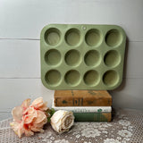 ANTIQUE GREEN MUFFIN TIN