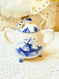 VINTAGE BLUE AND WHITE DELFT SUGAR CUP