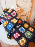 VINTAGE XL GRANNY SQUARE AFGHAN